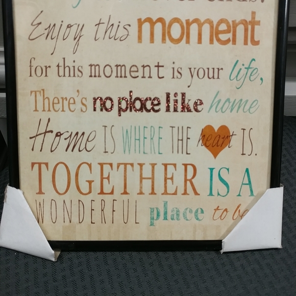 NEW Home Framed Wall Art Saying Decor Picture - Picture 8 of 11